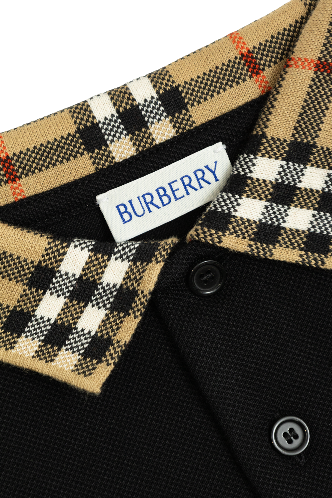 Czarny Bawełniane polo Burberry Kids - Vitkac Polska